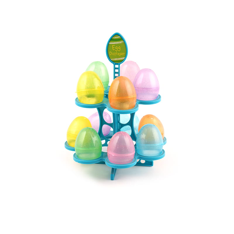 Plast glitter påskeegg leketøy