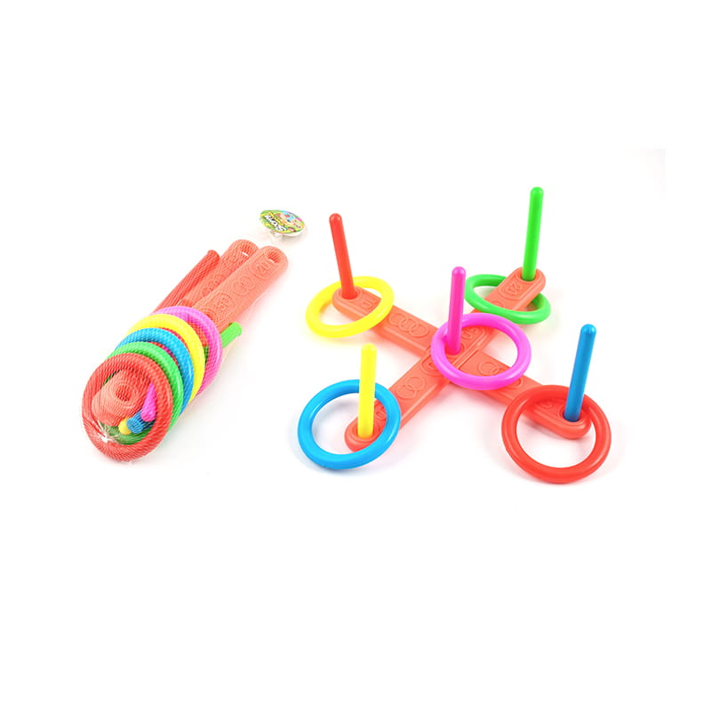 Plastikk korsfestelse Ring Game Toy